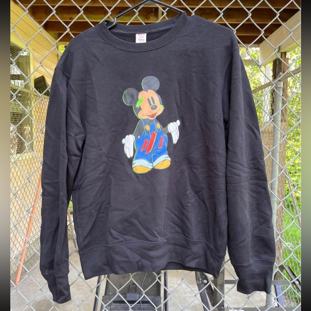 Uniqlo Black Mickey Sweater